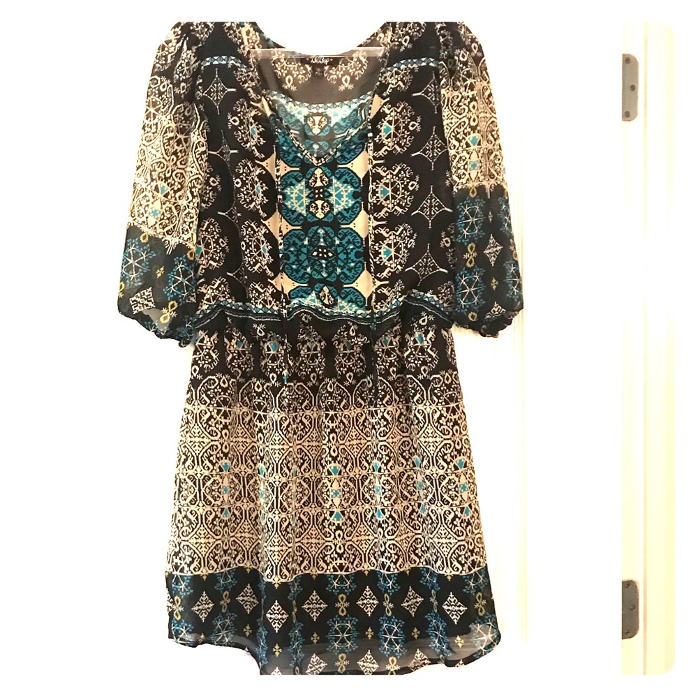 Hinged waist lined dress